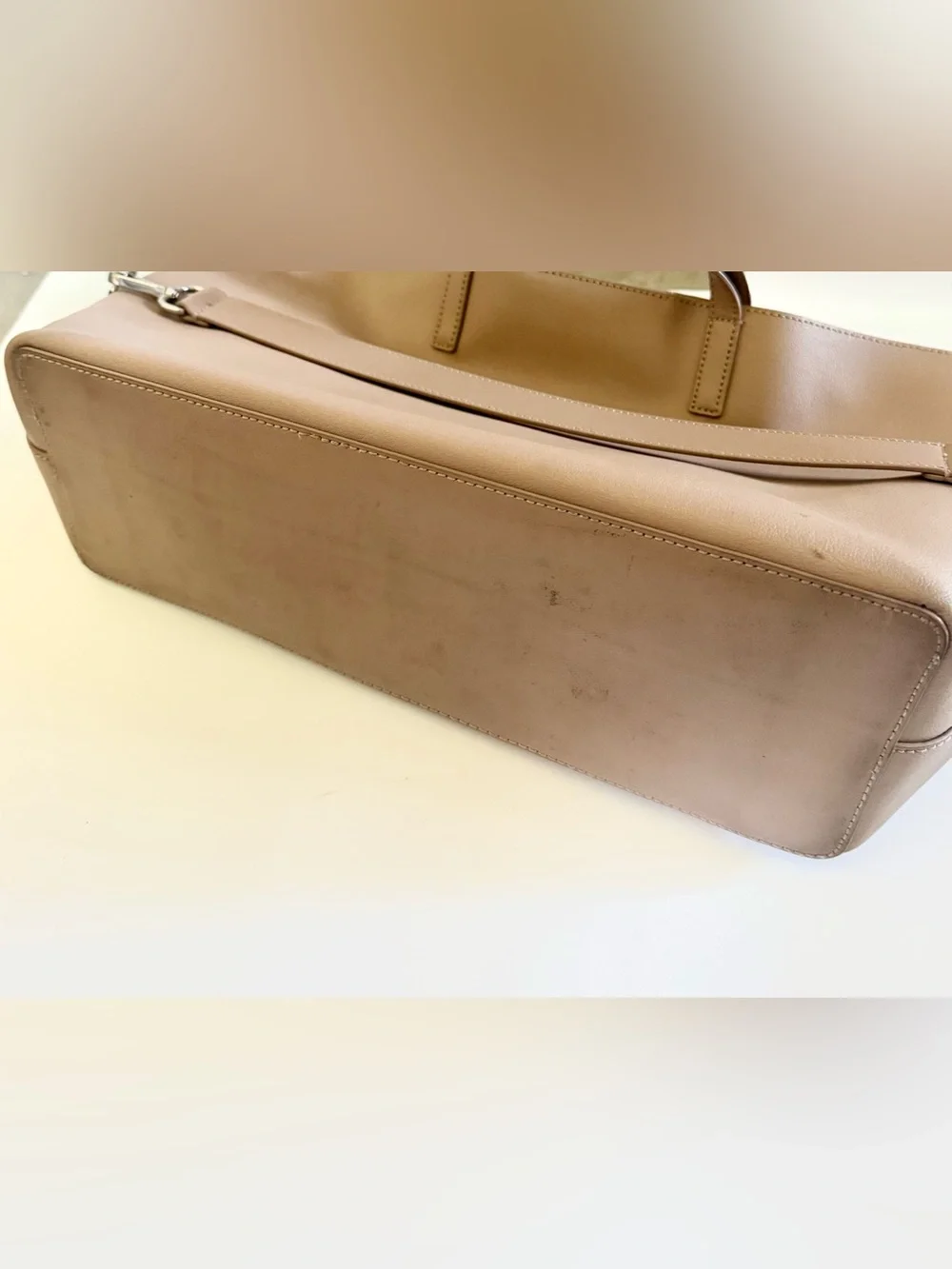 Away Latitude Leather Tote Bag Carryon Weekend Laptop Travel